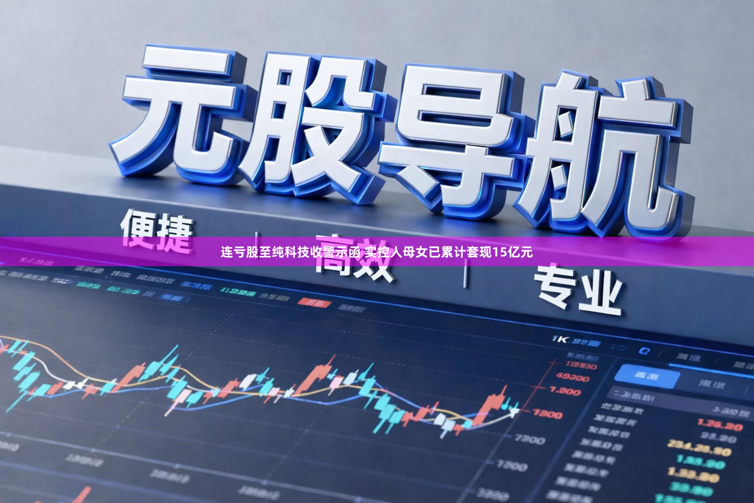 连亏股至纯科技收警示函 实控人母女已累计套现15亿元